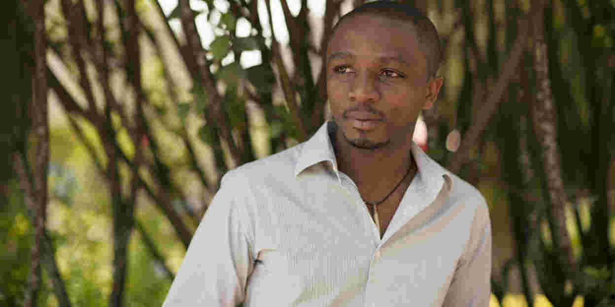 Rwanda’s nationale beschermheer van de grijze kroonkraanvogel