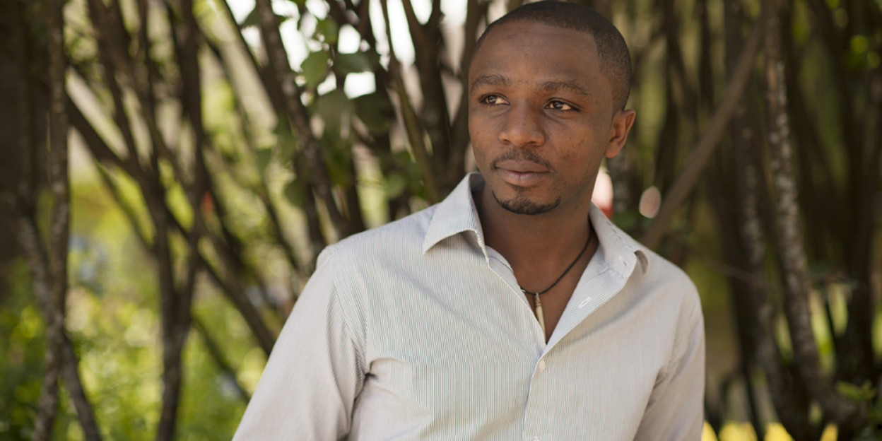 Rwanda’s nationale beschermheer van de grijze kroonkraanvogel