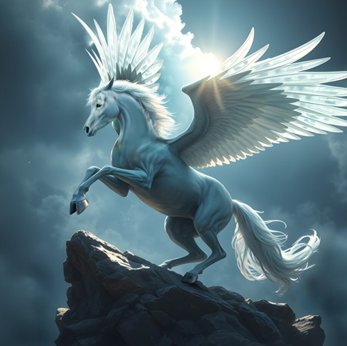 white pegasus
